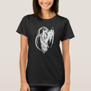 Camiseta Gótico metálico de Arte Escura oculta do Demônio d
