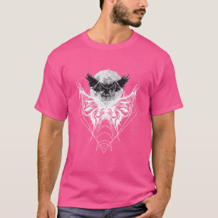 Camiseta Gótico Óptica de Rosa de Satã de Grunge oculto me
