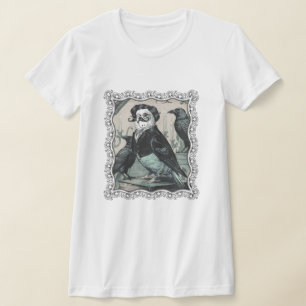 Camiseta Gótico Orçamento Edgar Allan Poe Inspirou Parakeet