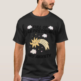 Camiseta Gótico Pastel Ansiedade da Saúde Mental Estrela Ps