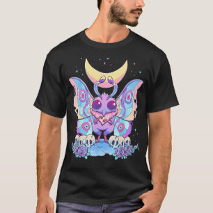 Camiseta Gótico Pastel Cute Creepy Mothman Monster Occult W