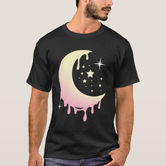 Camiseta Gótico Pastel Moon Kawaii Pastel (Frente)