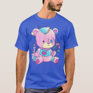 Camiseta Gótico Pastel Urso de Teddy Japonês Anime Kawaii D