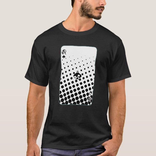 Camiseta Gótico Punk Ace Of Spades Card Shark Gambler Skele (Frente)