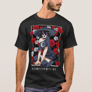 Camiseta Gótico Rapariga Bruxa Rosa Feitiçaria do Dia das B