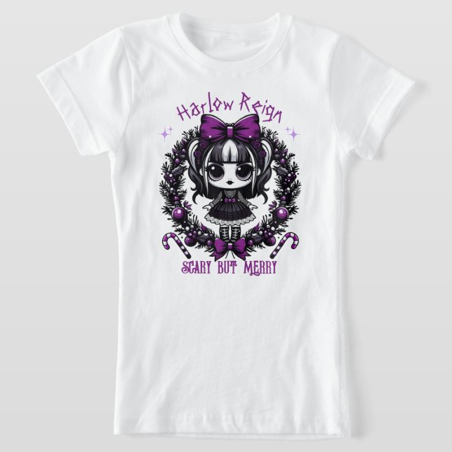 Camiseta Gótico Roxo e Gótico Negra (Postura )