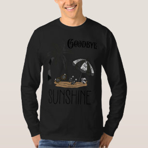 Camiseta Gótico Verão Estético Grunge Gótico Umbrella Beach