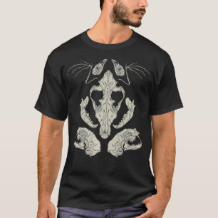 Camiseta Góticos Ossos Abutre Cultura Taidermy Gótico