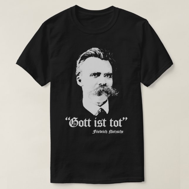 Camiseta Gott Tot Friedrich Nietzsche (Frente do Design)