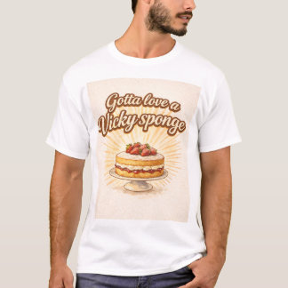 Camiseta Gotta love a Vicky sponge funny humour t shirt