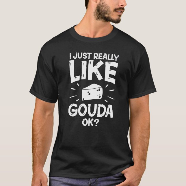 Camiseta Gouda Cheese Smoked Queso Slices Shredded     2 (Frente)
