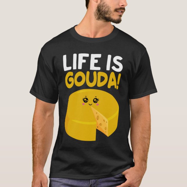 Camiseta Gouda Cheesus More Cheese Brie Gouda Vibes 1 (Frente)