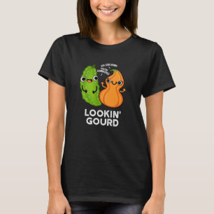 Camiseta Gourd Engraçado Veggie Pun Dark BG