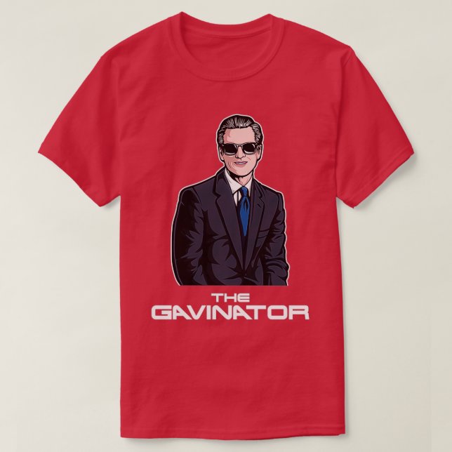 Camiseta Governador da Califórnia São Francisco Gavin Newso (Frente do Design)