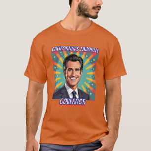 Camiseta Governador Favorito da Califórnia   Gavin Newsom