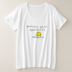Camiseta Governo sair do sinalizador REE SNEKRIGHT Gadsden