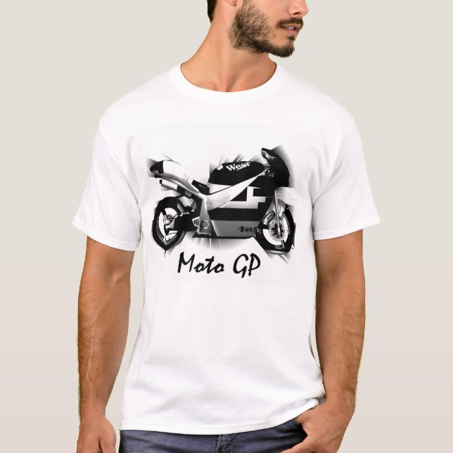 Camiseta GP BW de Moto (Frente)