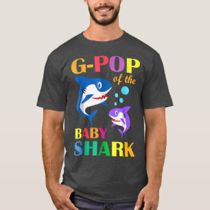 Camiseta GPop Do Bebê Birthday Shark GPop Shark Christm