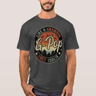 Camiseta GPop Like A Grandpa Only Cooler Vintage Retro Fath