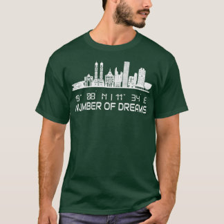Camiseta GPS Coordena Cidade de Sonho Skyline de Munique