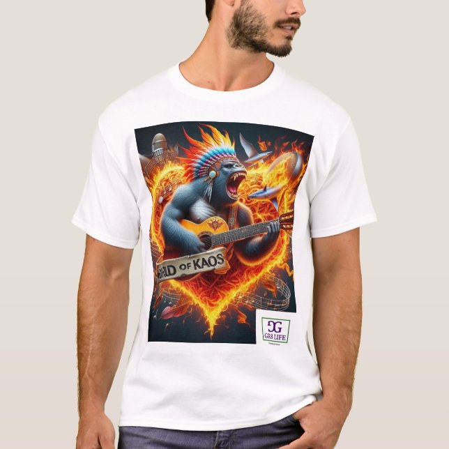 Camiseta GR8 Life x World of Kaos (Frente)