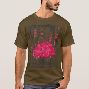 Camiseta Gra de Animação Sakura, Cidade de Árvore do Flor d