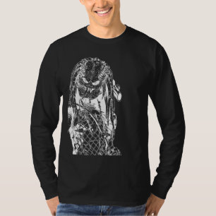 Camiseta Gra Descentrada no Predador de Alienígenas estétic