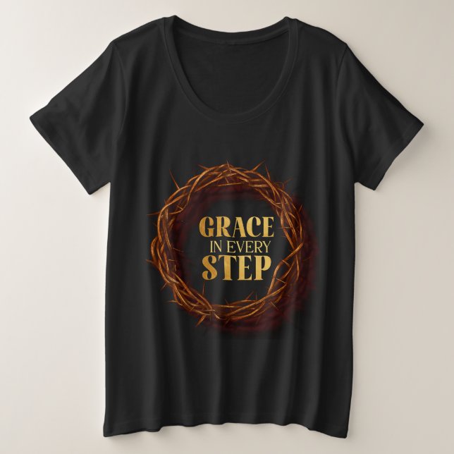 Camiseta Graça em Cada Passo (Frente do Design)