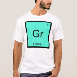 Camiseta Graça Nome Elemento Químico Tabela Periódica