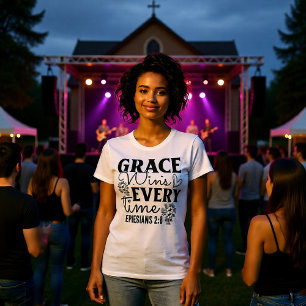 Camiseta Graça Vence Sempre Efésios 2:8