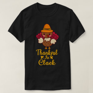 Camiseta Graças A Cluck Cute Turkey Engraçado Ação De Graça