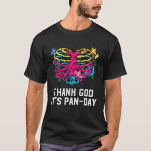 Camiseta Graças a Deus é o Dia Pan Pansexual LGBTQ Não-biná
