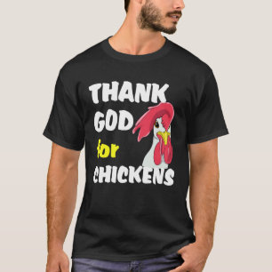 Camiseta Graças a Deus pelos Frangos  Galinhas de Granja Ga