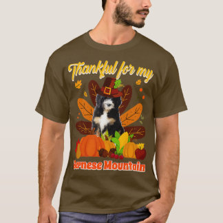 Camiseta Graças ao meu cão de montanha Bernese