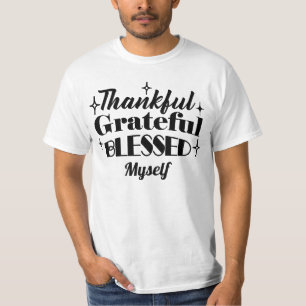 Camiseta Graças, Grata, Abençoada Ação de Graças