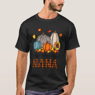 Camiseta Graças Grata, abençoada Obrigado de queda de Nana