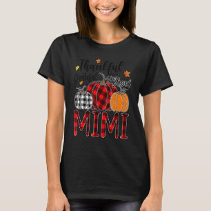 Camiseta Graças Grata, abençoado Obrigado Mimi Pumpkin Truc