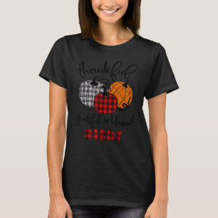 Camiseta Graças Grata Pai Abençoado outono Pumpki
