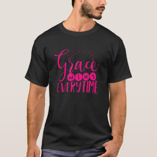 Camiseta Grace ganha cada vez que cristão inspirador