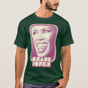 Camiseta Grace Jones Retro Style 80s Design estético