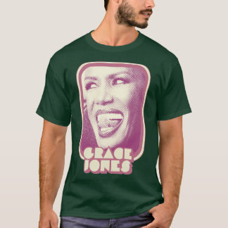 Camiseta Grace Jones Retro Style 80s Design estético