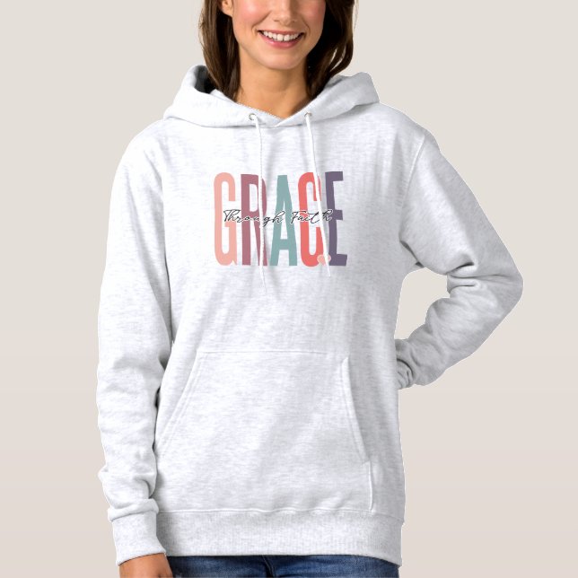 Camiseta Grace Through Faith Boho Christian (Frente)