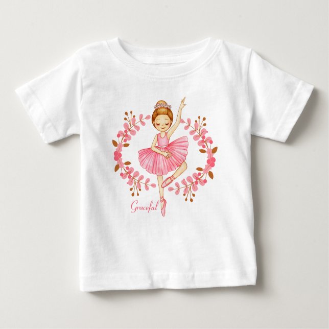 Camiseta Graceful Ballerina Red-Head (Frente)