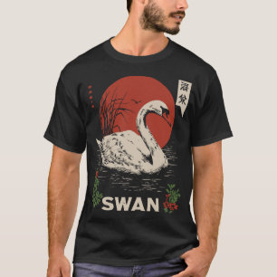 Camiseta Graceful Swan Lake Serenity Vintage Design