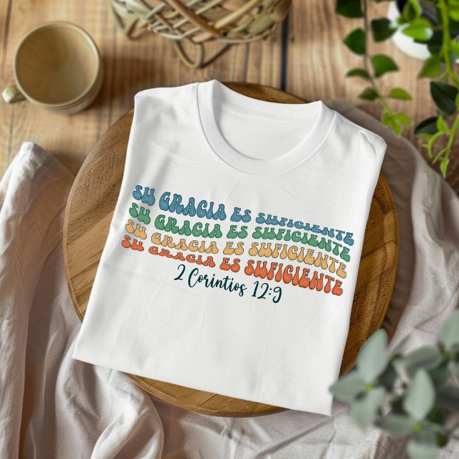Camiseta Gracia Es Suficiente, Espanhol-Cristão Desapontado (Criador carregado)
