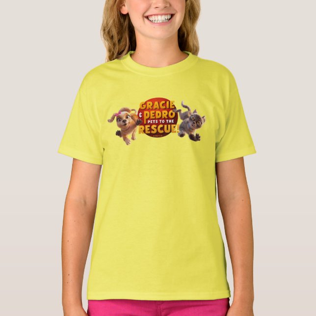 Camiseta Gracie & Pedro Adventure Await (Frente)