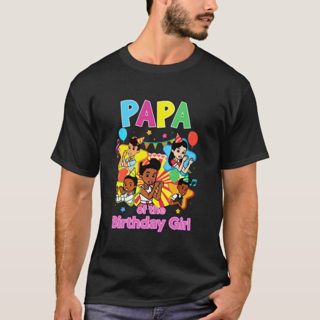 Camiseta Gracie's Corner Papa of Birthday Girl Dolls Cu (Frente)