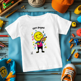 Camiseta Gracioso Violinista Emoji - Divertido e Colorido