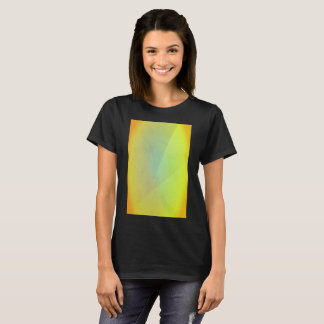 Camiseta Gradação Geométrica Amarela Moderna