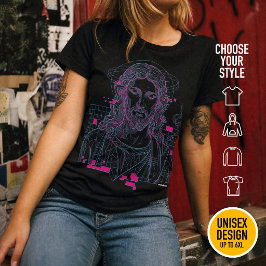 Camiseta Grade de Anaglifo Christian Christwave Jesus Crist
